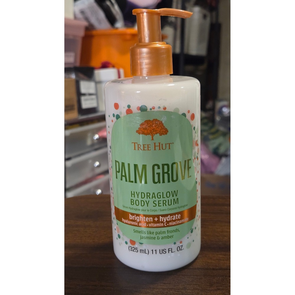 Tree Hut Palm Grove Hydraglow Body Serum 11oz Vitamin C Niacinamide Hydrating